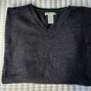 GAP Italian Merino Wool V Neck Sweater Mens XXL